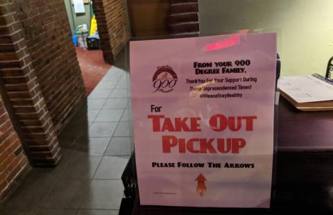 Image of a takeout bag from a restaurant