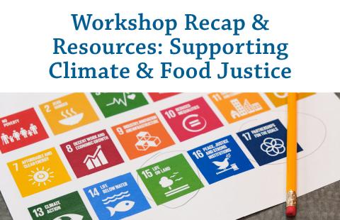 Supporting Climate & Food Justice
