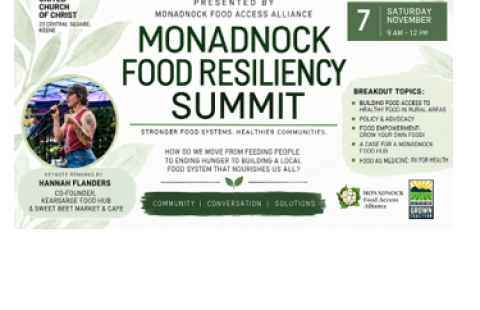 Monadnock Food Resiliancy Summit Flyer