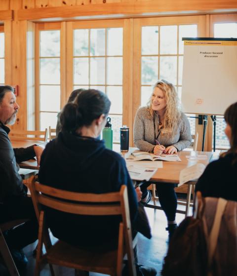 breakout session at the 2025 nh food system statewide gathering