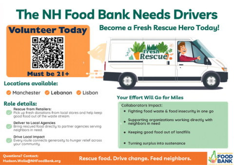 Fresh Rescue Flyer NH Food Bank
