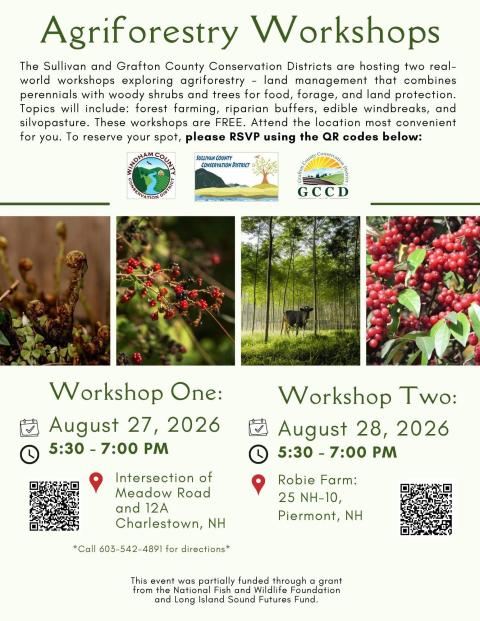 August 2026 Agriforestry Workshops